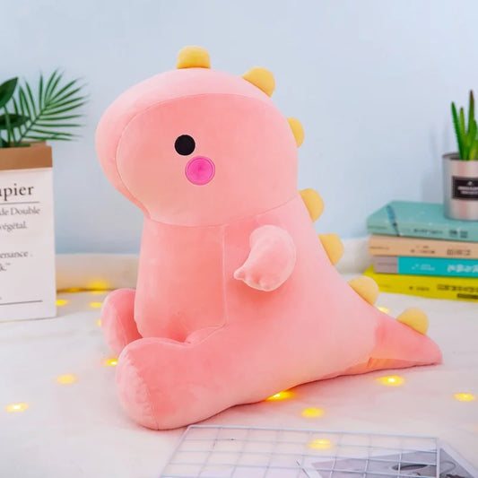 Peluche dino rose