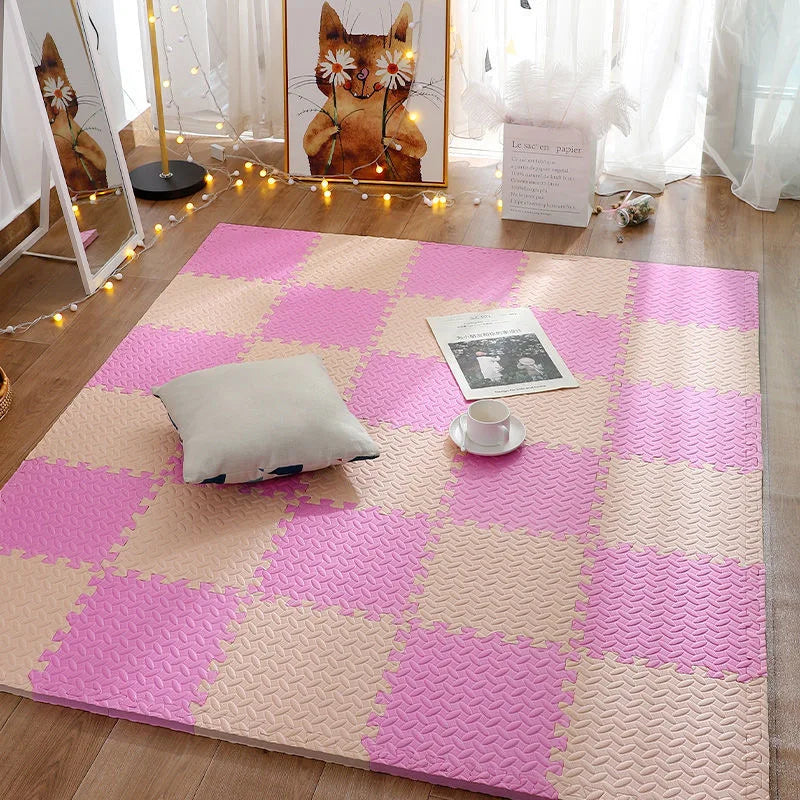 Tapis en Mousse pour Bebe rose