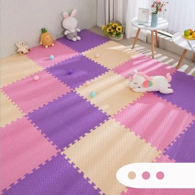 Tapis en mousse puzzle rose | TapiMeliMelo™