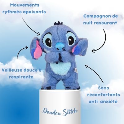 Doudou Stitch™ | Doudou respirant et veilleuse