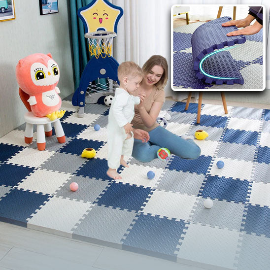 Tapis pour bebe puzzle jaune | TapiMeliMelo™